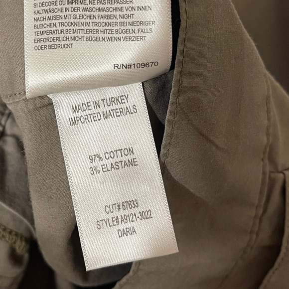 AGOLDE Daria High‎ Waist Crop Wide Leg Twill Utility Pant in Duffle Women's 28 - Picture 11 of 12